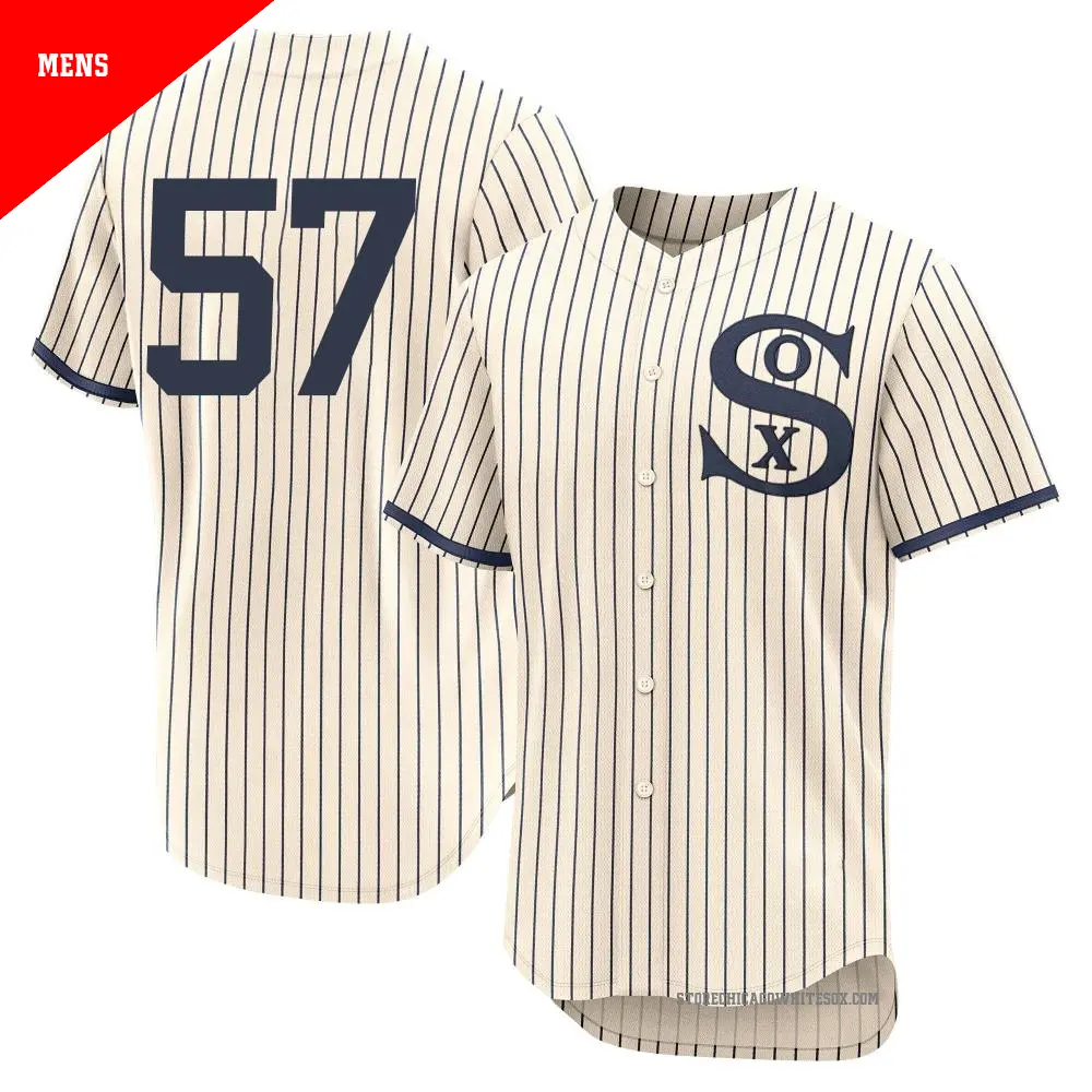 Men's ＃57 Ky Bush Chicago White Sox Cream Authentic 2021 Field of Dreams Jersey