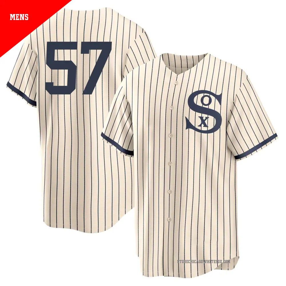 Men's ＃57 Ky Bush Chicago White Sox Cream Replica 2021 Field of Dreams Jersey