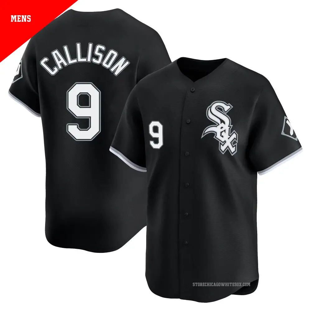 Men's ＃9 Johnny Callison Chicago White Sox Black Limited Alternate Jersey