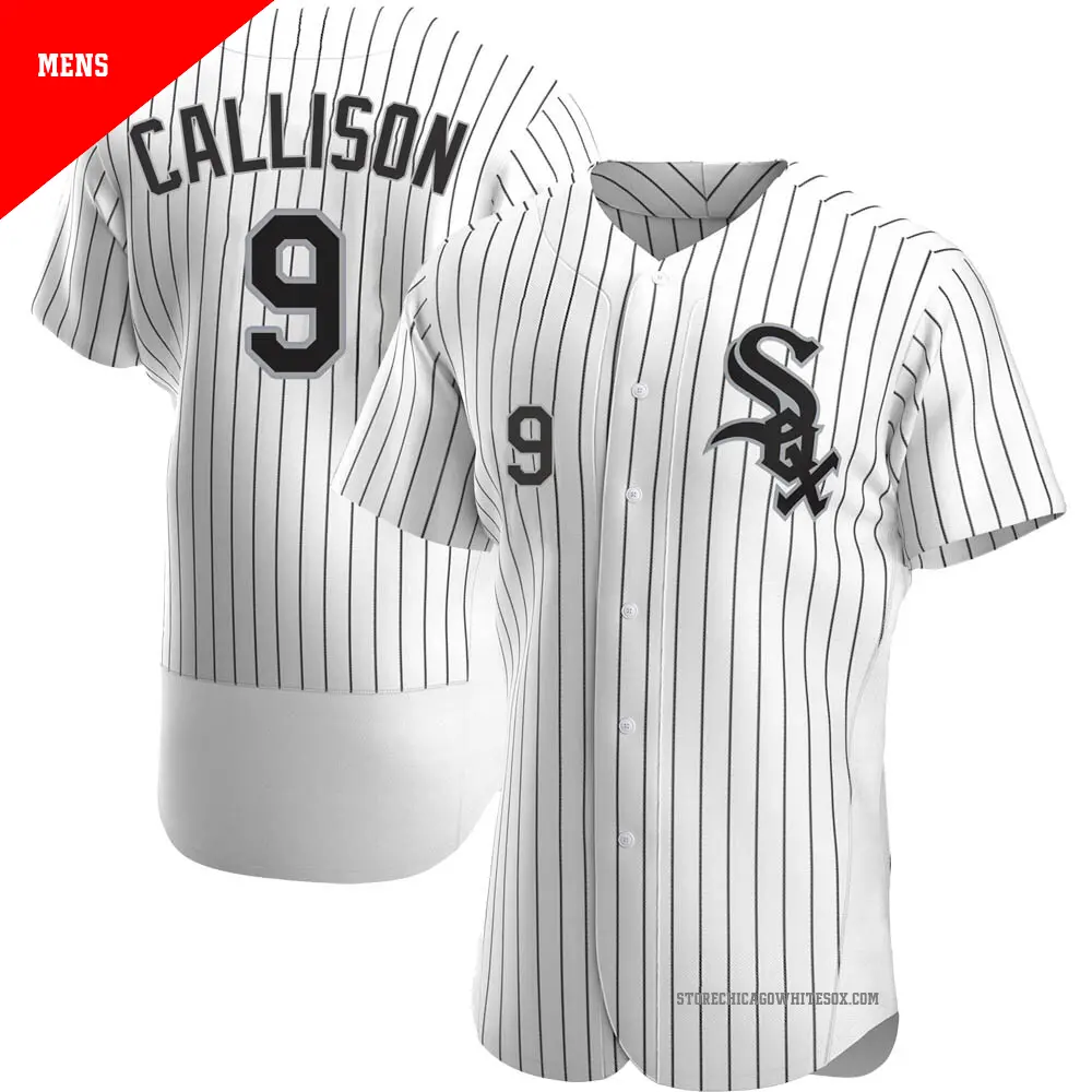 Men's ＃9 Johnny Callison Chicago White Sox White Authentic Home Jersey