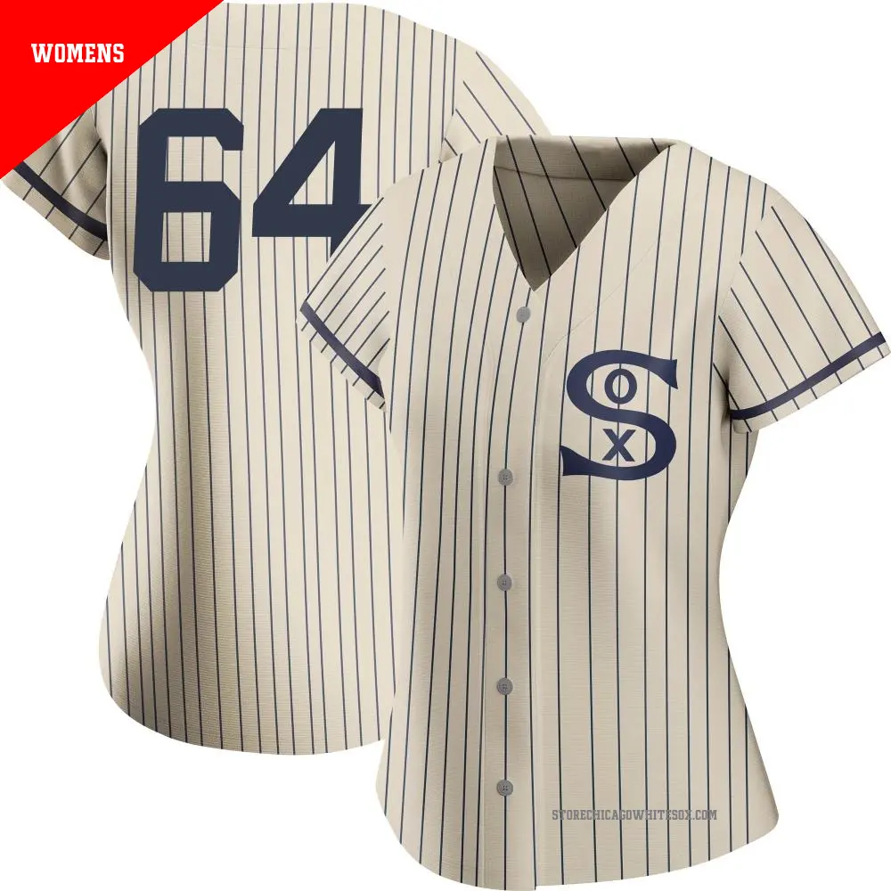 Women's ＃64 Deivi Garcia Chicago White Sox Cream Authentic 2021 Field of Dreams Jersey