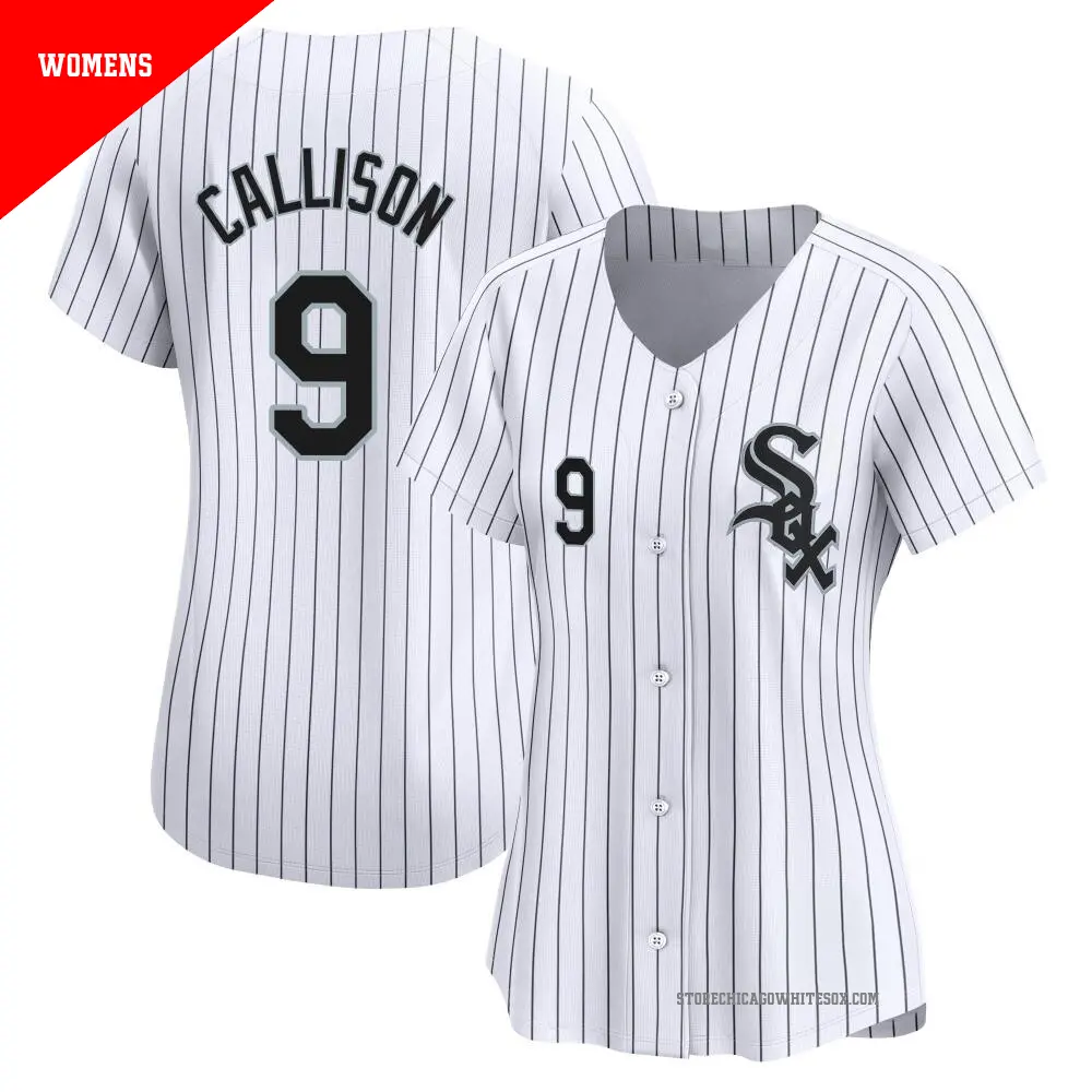 Women's ＃9 Johnny Callison Chicago White Sox White Limited Home Jersey