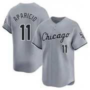 Youth 11 Luis Aparicio Chicago White Sox Gray Limited Road Jersey